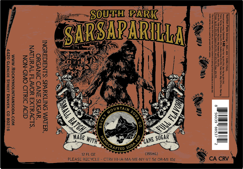 South Park Sarsaparilla Soda Pop (BOTTLES ONLY)
