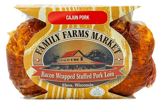 Bacon Wrapped Stuffed Pork Loin - Cajun