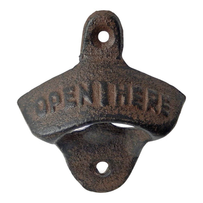 Cast Iron Bottle Opener Rustic Bar Accessory