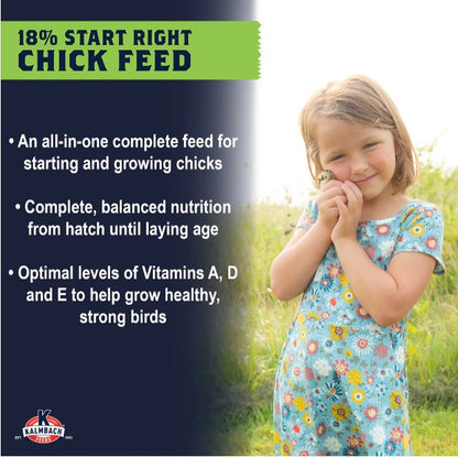 Kalmbach 18% Start Right Chick Feed Non-medicated