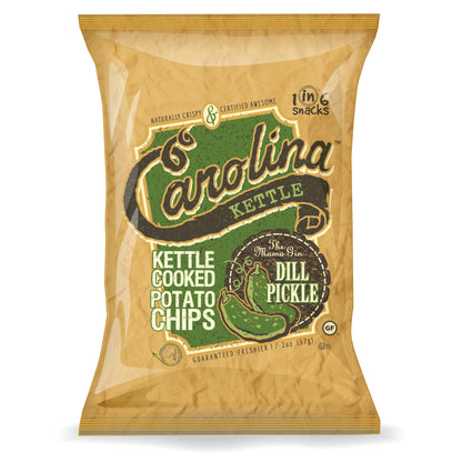 Dill Pickle Carolina Kettle Potato Chips 2 oz Case (20)