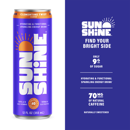 Sunshine Energy - Clementine Twist (12 pk - 12oz)