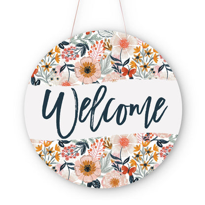20" Door Hanger-Pretty Things Welcome