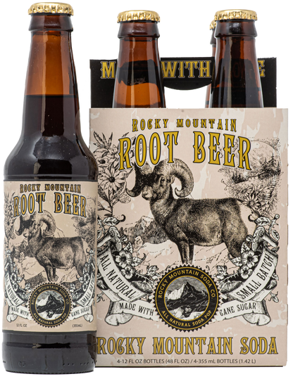 Rocky Mountain Root Beer Soda Pop (BOTTLES ONLY)