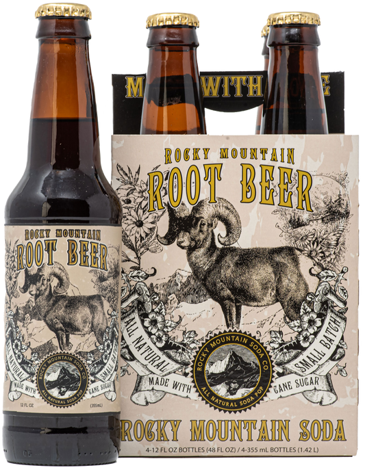 Rocky Mountain Root Beer Soda Pop (BOTTLES ONLY)