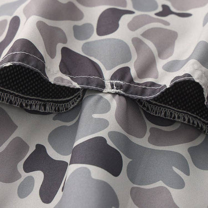 OLE BOY Performance Button Up Fishing Shirt - Grey Camo