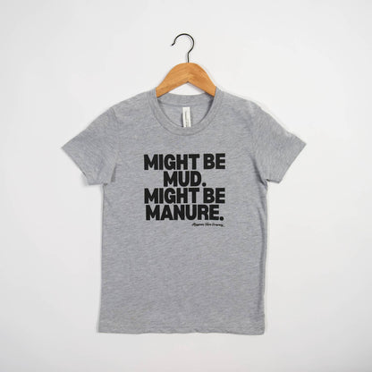 Western Graphic ‘Mud or Manure" Grey Toddler/Youth Tee
