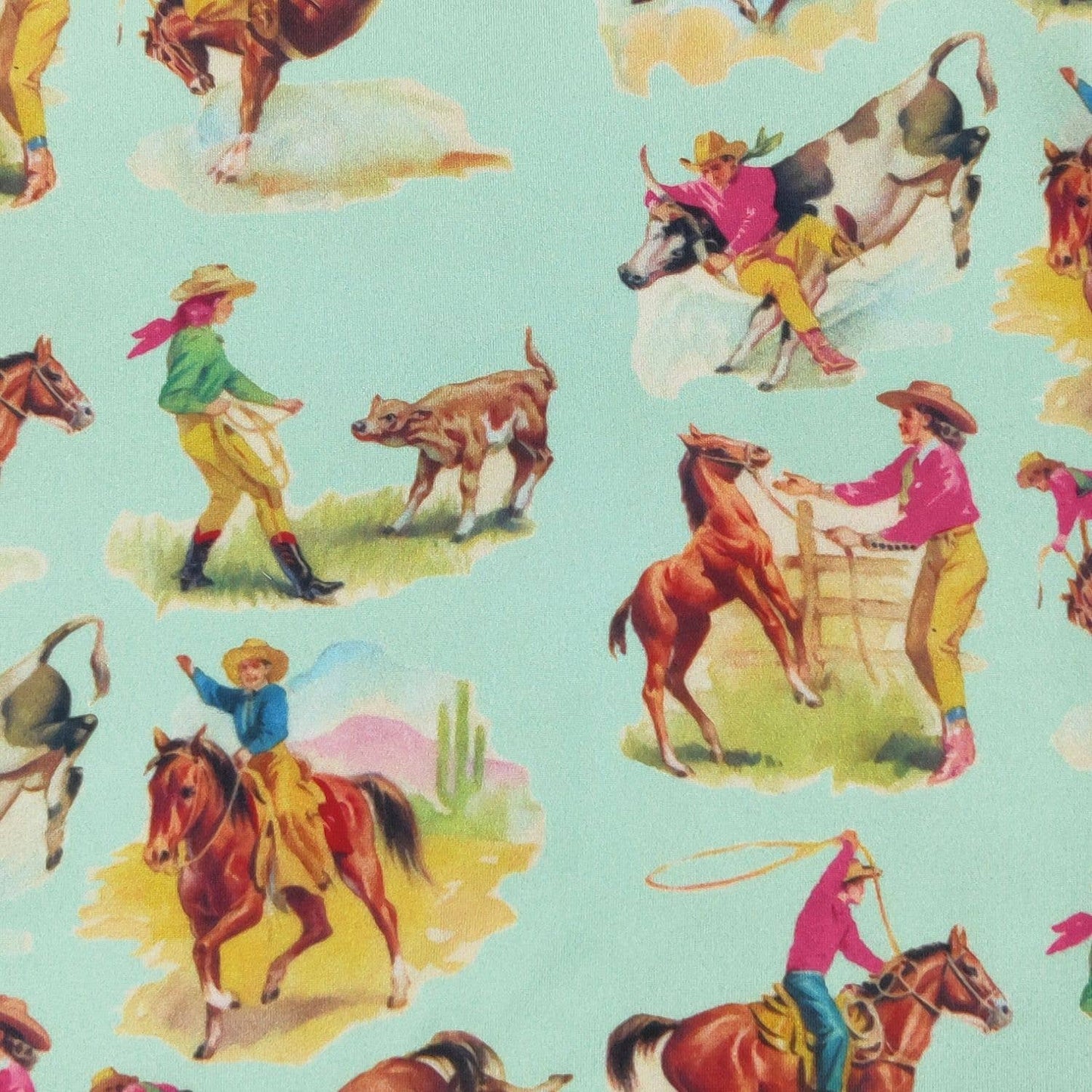 Aqua Rodeo Girls Dress