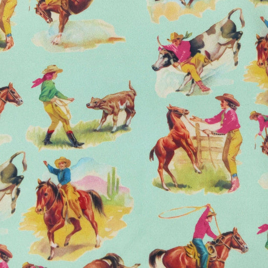 Aqua Rodeo Girls Dress