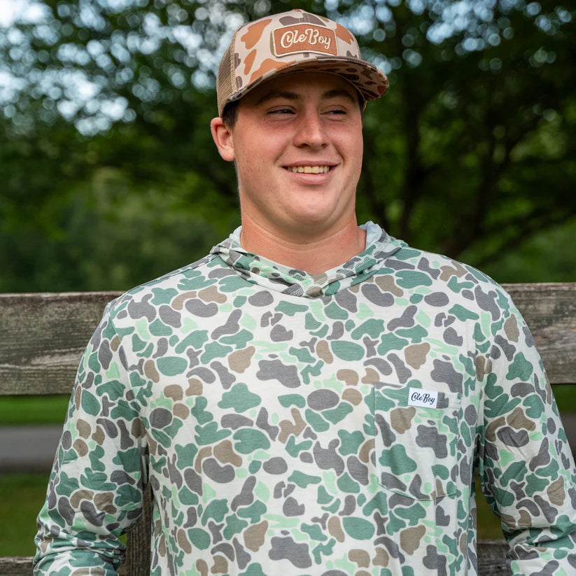 Ole Boy Performance hoodie - Green Camo
