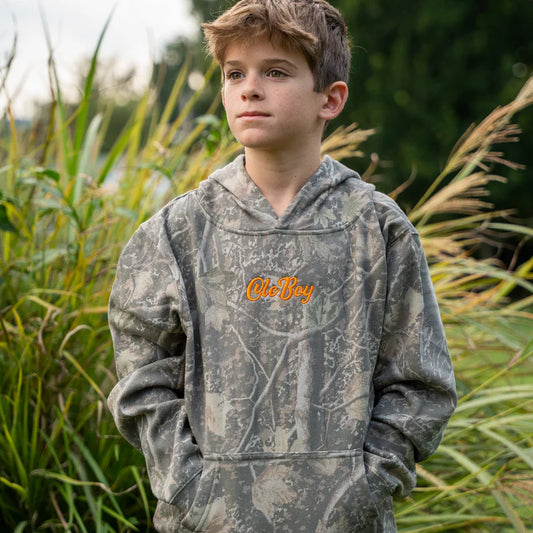 OLE BOY Deadwood Camo Logo Hoodie-Youth
