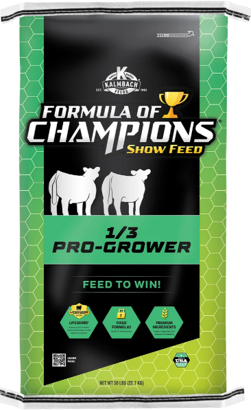 Formula of Champions 1/3 Pro Grower show cattle feed