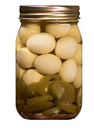 Frog’s Spicy Pickled Quail Eggs