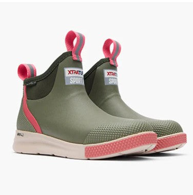 XTRATUF  Women's Ankle Deck Boot Sport - Olive